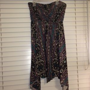 Strapless billabong dress
