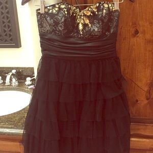 Black short cocktail dress