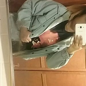 90s grunge denim jacket