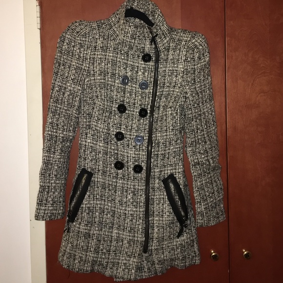 Bebe XS Winter Coat Tweed