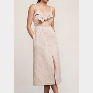 Reformation Riley Dress Beige