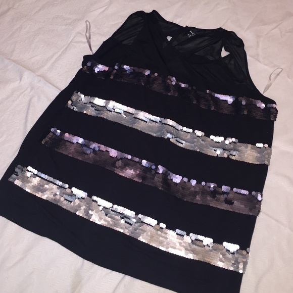 Silver and Gray Sequined Top from Lane Bryant