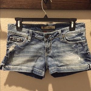 BKE Destructed Denim Short