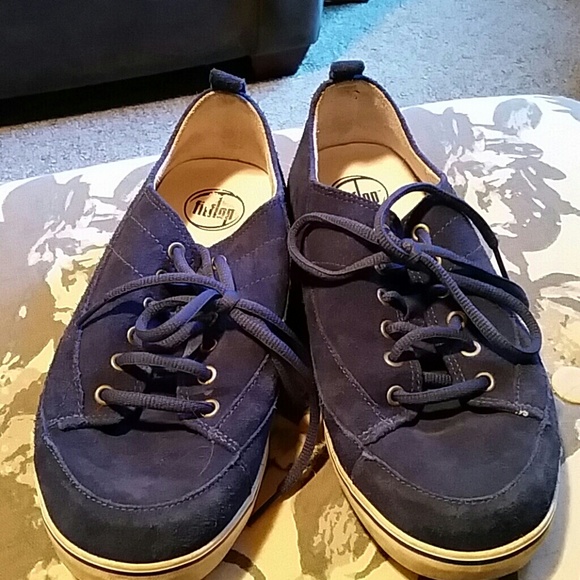 Blue Suede Sneakers