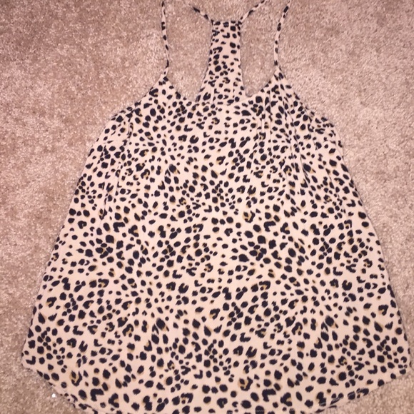 H&M Racerback Cheetah tank top Size 4