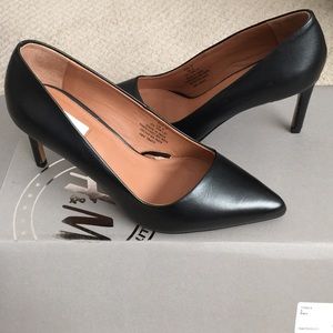 H&M black leather pumps