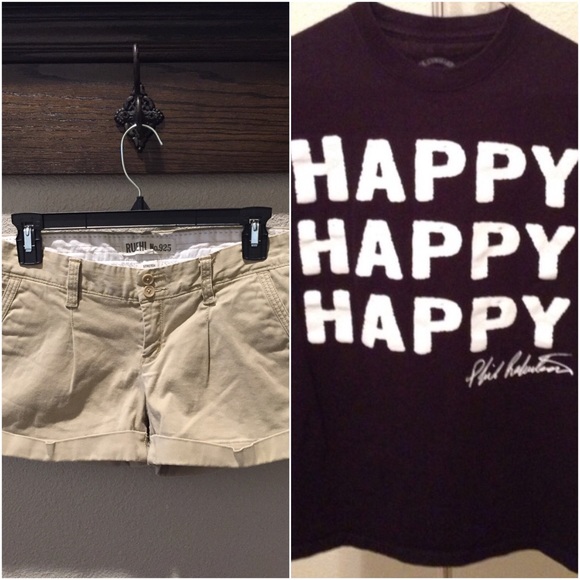 BUNDLE: Ruehl Khaki Short and HappyHappyHappy Tee