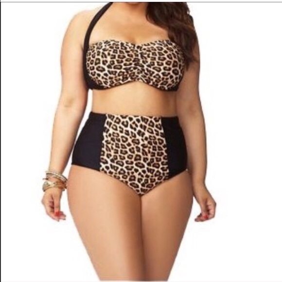 Forever 21   two piece high waisted swim