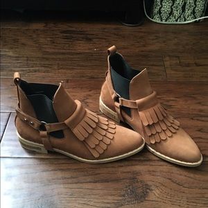 Freda Salvador Fringe Booties