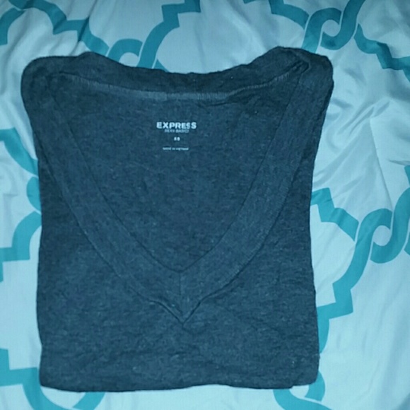 Gray sexy basic tee - Picture 4 of 4
