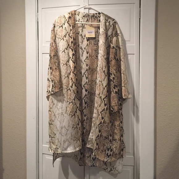 Snake skin inspired kimono