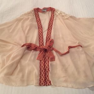 Creme and Patterned Kimono