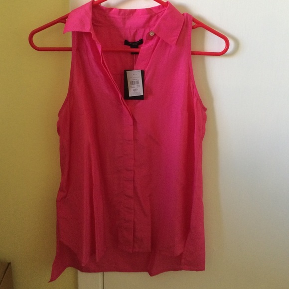 Ann Taylor silk cotton sleeveless blouse