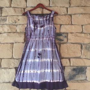 Tie Dye purple mini dress