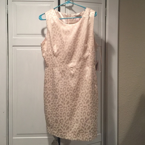 Champagne leopard dress size L
