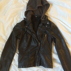 Free People Vegan Leather Moto jacket