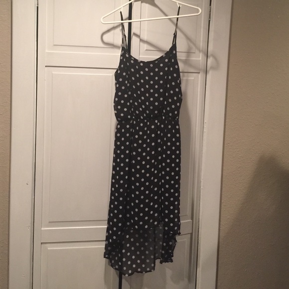 Black and white polka dot dress