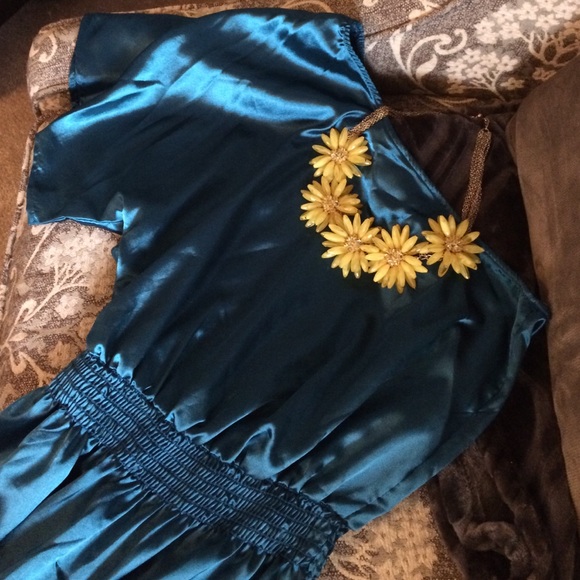 Sexy one shoulder silky blouse