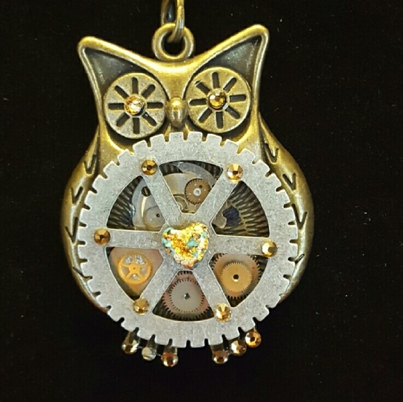 Custom made one of a kind Bronze Steam Punk Neckla
