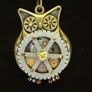 Custom made one of a kind Bronze Steam Punk Neckla