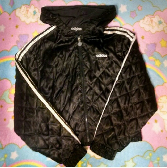 Adidas Quilted Satin Jacket