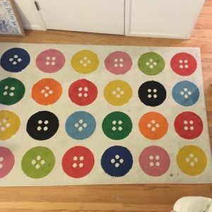 Ikea button rug.