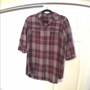 Burgundy Plaid Flannel