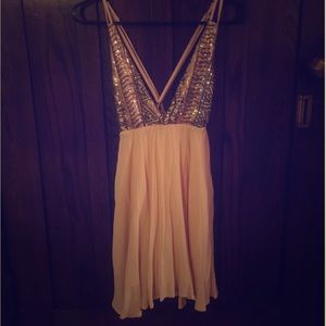 Luxxel deep v sequin dress.