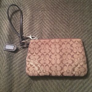 Coach Signature Logo Brown Wrislet