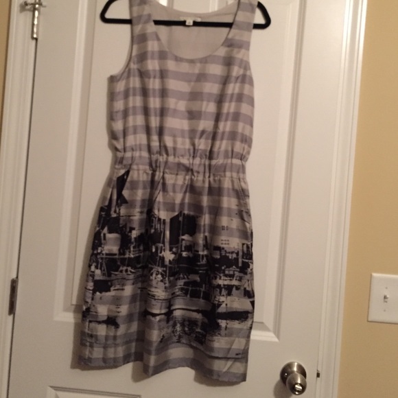 Gray and Silver Boat Dress