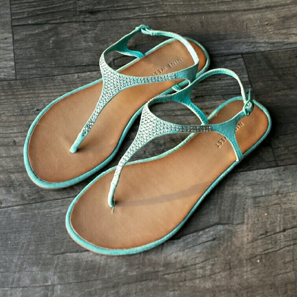 Nine West Teal Sandals