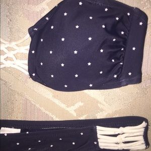 SIZE SMALL DARK BLUE BIKINI WITH WHITE STARS 💕👙