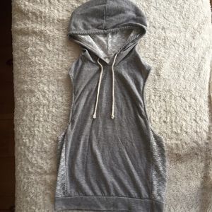 Adorable Lace/Heather Hooded Tank