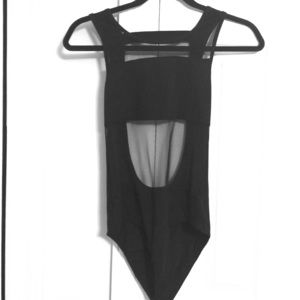 Backless Black Bodysuit