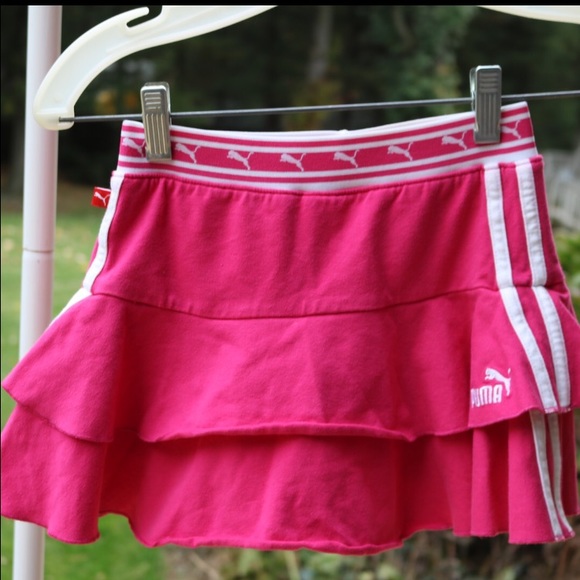 Puma pink tennis skort