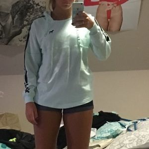 Light blue PINK hoodie