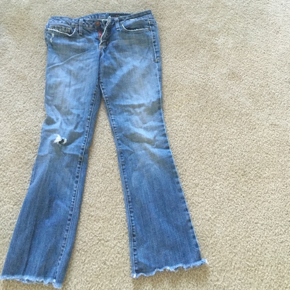 Boot cut dark jeans