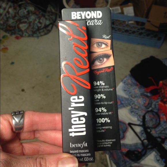 New benefit they're real mascara.