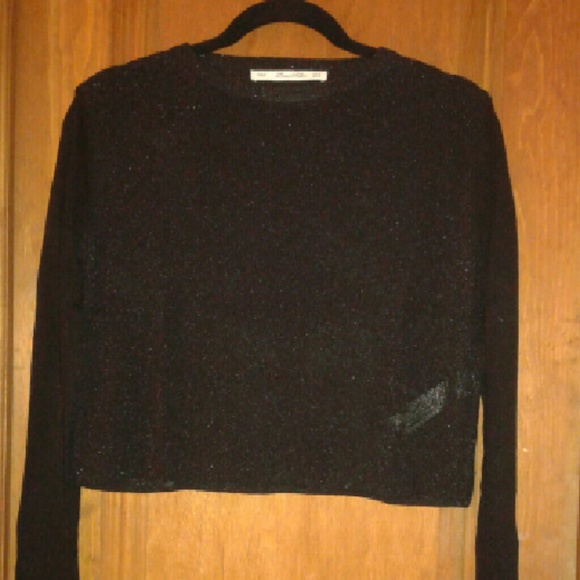Zara knit crop top with long sleeves size M - Picture 1 of 1
