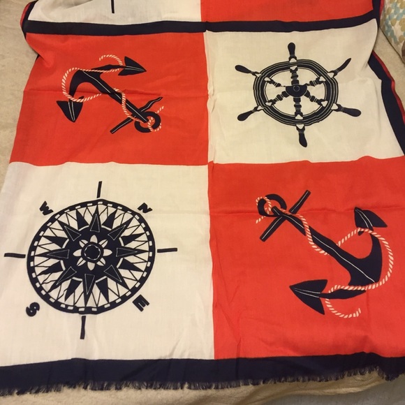 Nautical J Crew scarf