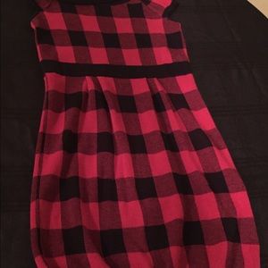 Plaid Red Dress
