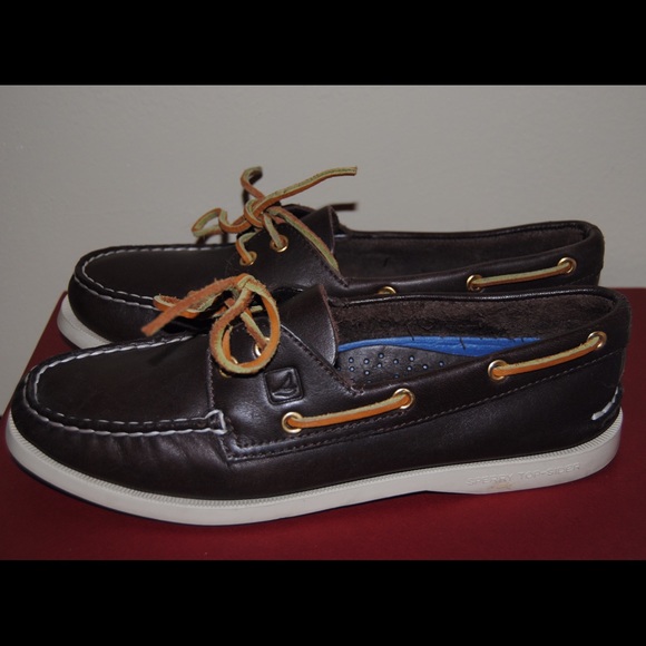 Sperry Top Sider Brown Leather Boat Shoes