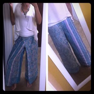 Earthbond Pants - Earthbound silk wrap pants plus made in India Earthbond Pants - Earthbound silk wrap pants plus made in India