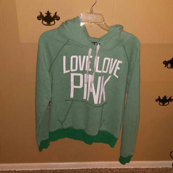 PINK Victoria's Secret Tops - Pink Victoria secret hooded sweat shirt