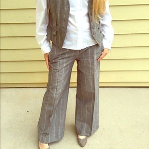 Fantastic city style pin striped ladies suit