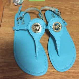 Tiffany blue sandals