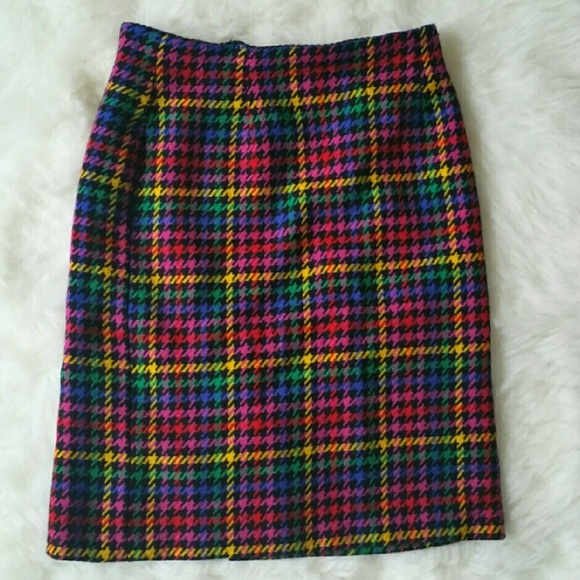 Rainbow Vintage Pencil Skirt