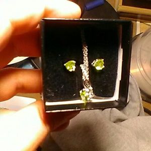 Necklace and earrings