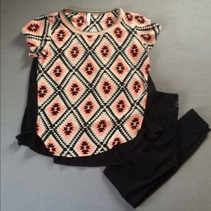 Aztec Print Top