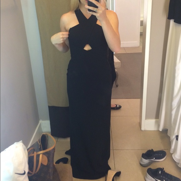 BCBG black gown
